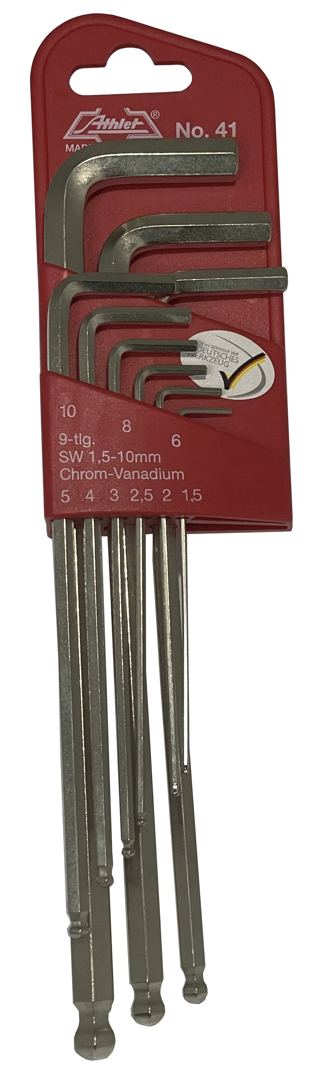 Athlet Ballpoint Hexagon Key Wrench Set