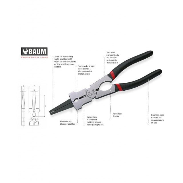 BAUM Mig Welding Pliers 200mm