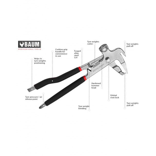 BAUM Wheel Balancing Pliers 250mm