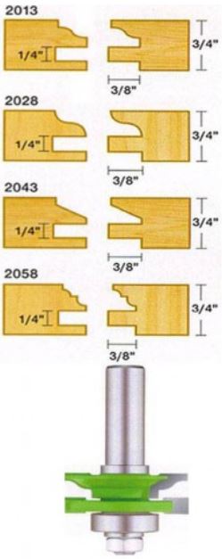 EZ Cut Reversible Stile & Rail with Bearing 1/2" Shank
