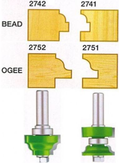 EZ Cut Window Sash Set Ogee 1/2" Shank