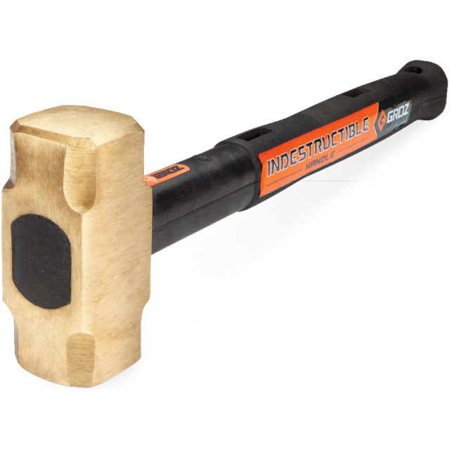GROZ Brass Head Sledge Hammer 4 lbs. ( 1.8 kg. )