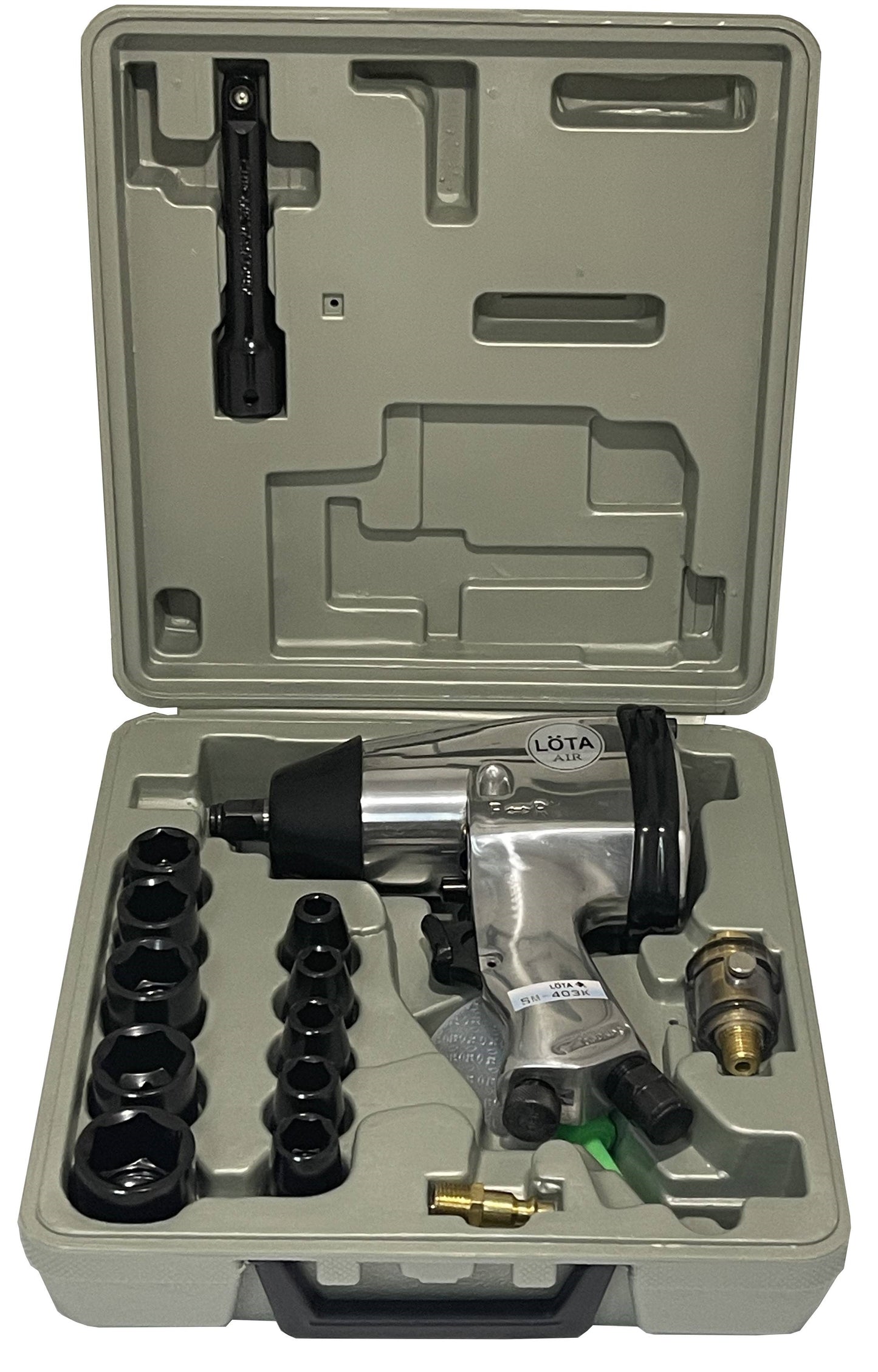 LOTA Pneumatic Impact Wrench Set 1/2" Sq. dr.