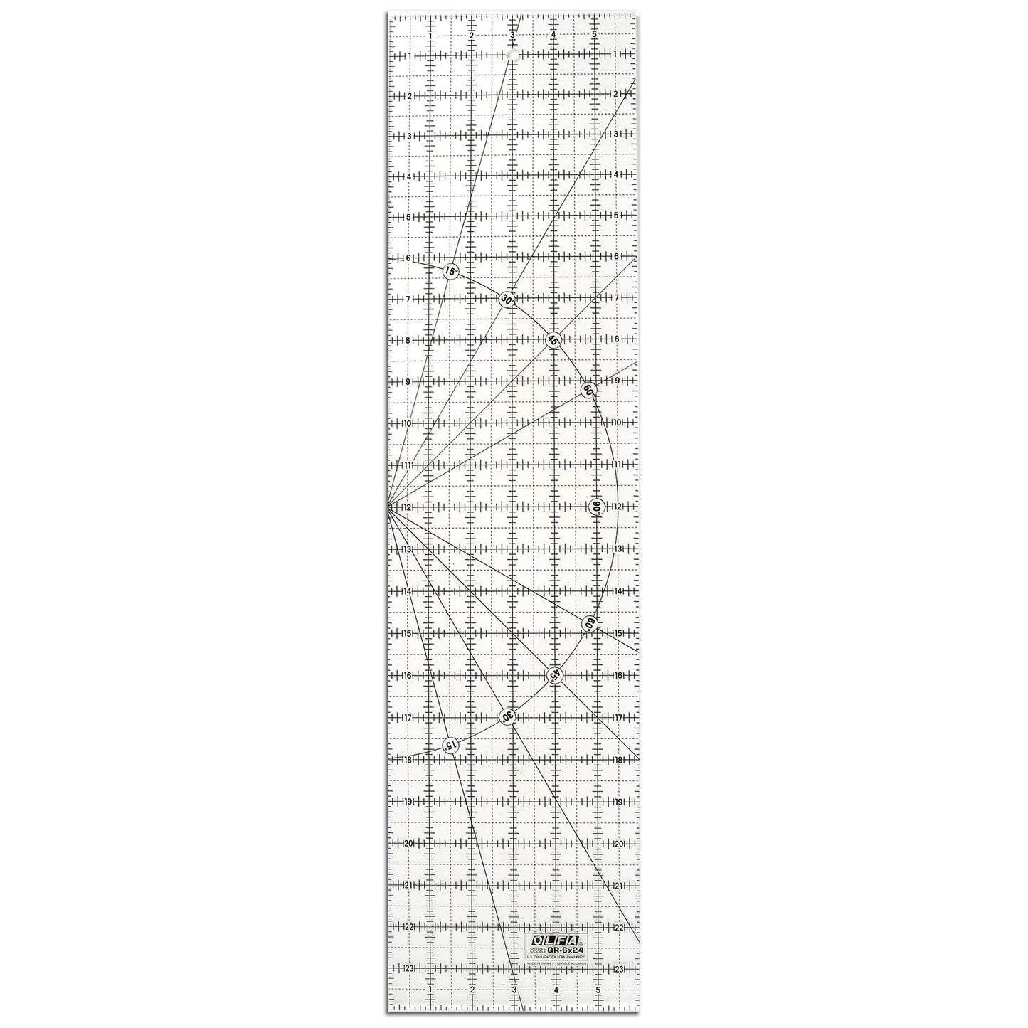 OLFA Frosted Acrylic Ruler QR-6x24