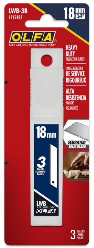 OLFA 18mm Insulation Blades LWB-3B