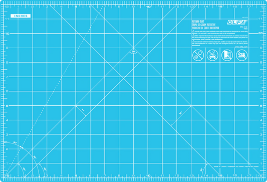 OLFA Double-Sided, Self-Healing Rotary Mat, Aqua RM-IC-C/AQA