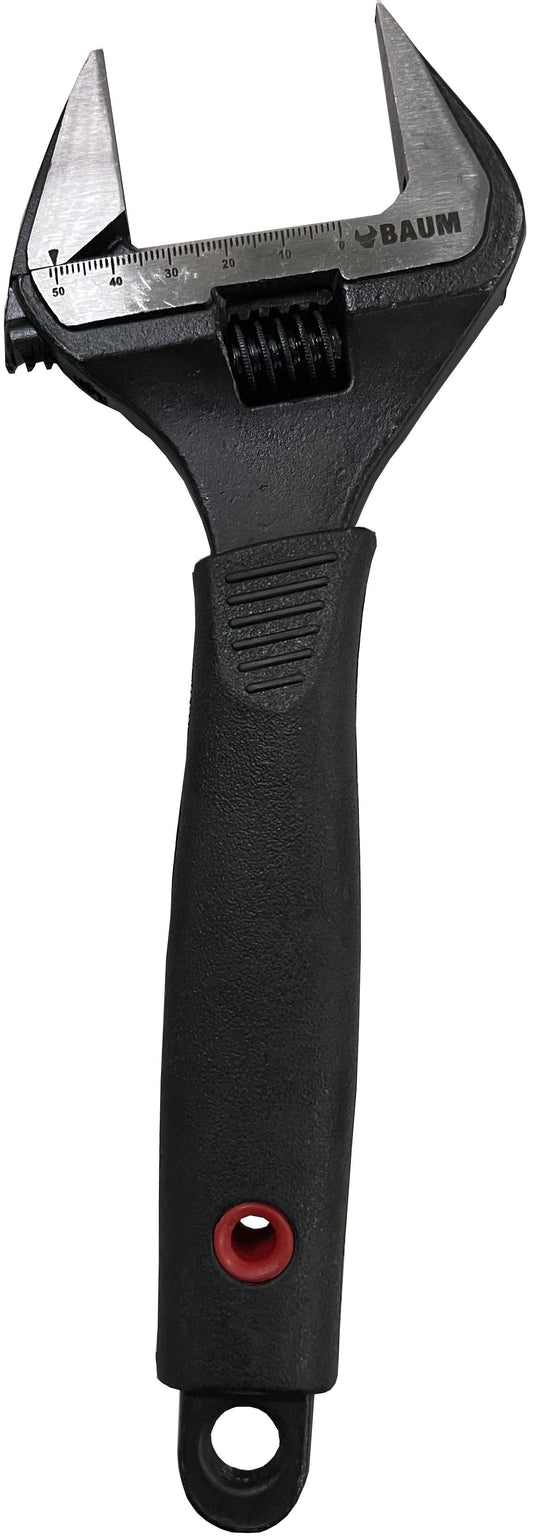 Baum Adjustable Wrench Slim Wide Jaw 261-C