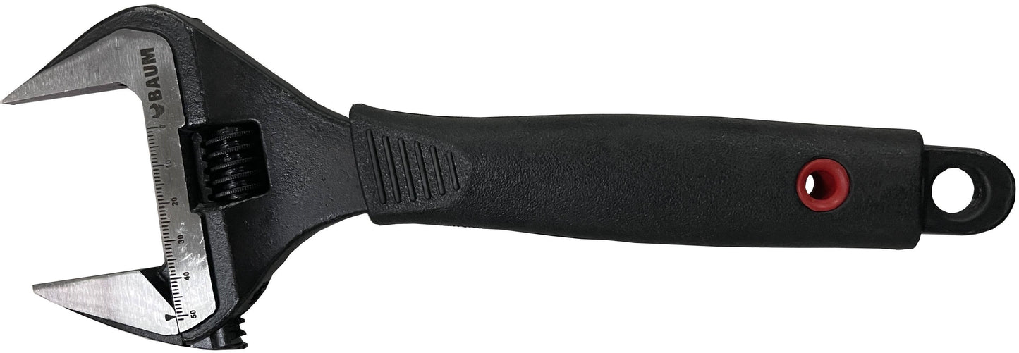 BAUM Adjustable Wrench Slim Wide Jaw 261-C