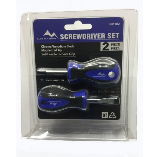 Blue Mountain Stubby Screwdriver Set