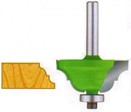 EZ CUT Classical Cove & Bead Bit 1/2" Shank