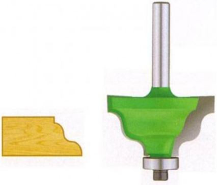 Wave Bit Design EZ Cut Classical Wave Bits with Bearing 1/2