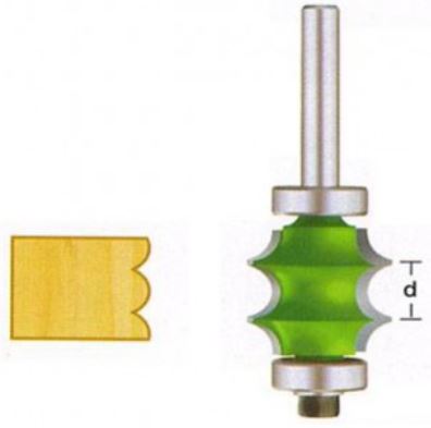 EZ Cut Multiple Beading Bits 1/4" Shank