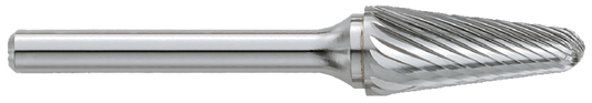 GARR TOOL Carbide Burrs Cone Radius Nose Shape, 14 degrees
