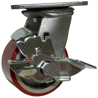 GLOBE PU + Cast Iron Caster