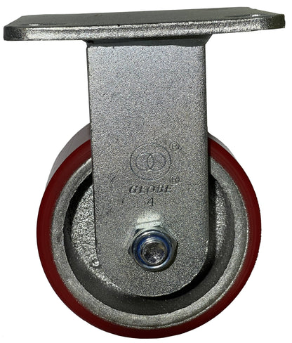 GLOBE PU + Cast Iron Caster