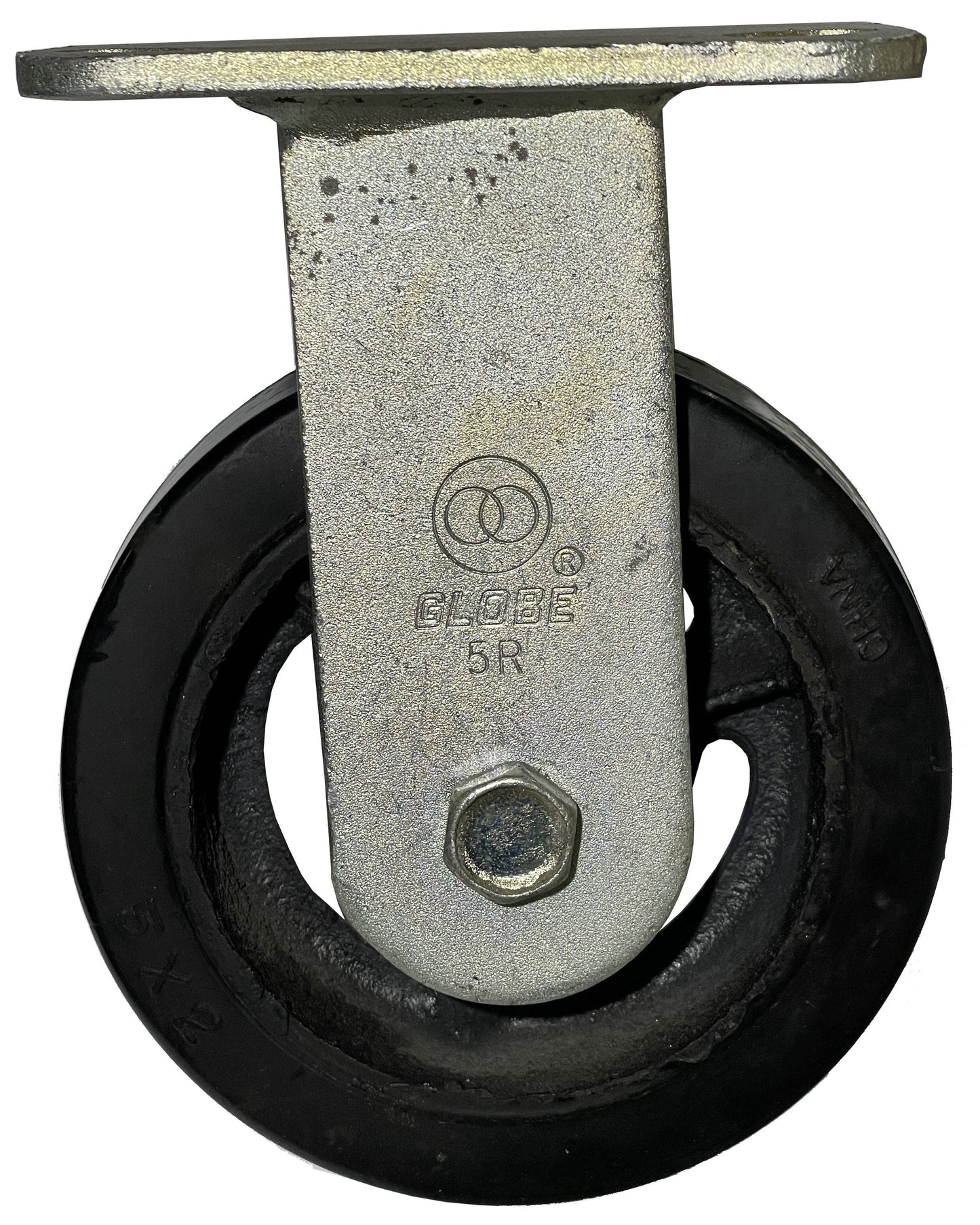 GLOBE Rubber + Cast Iron Caster