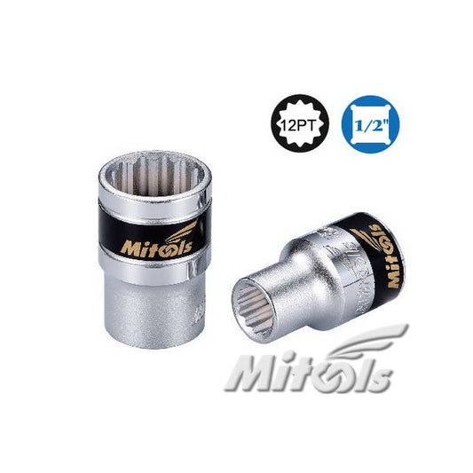 MITOOLS Socket Wrench 1/2" Sq. Dr. x 12 Points