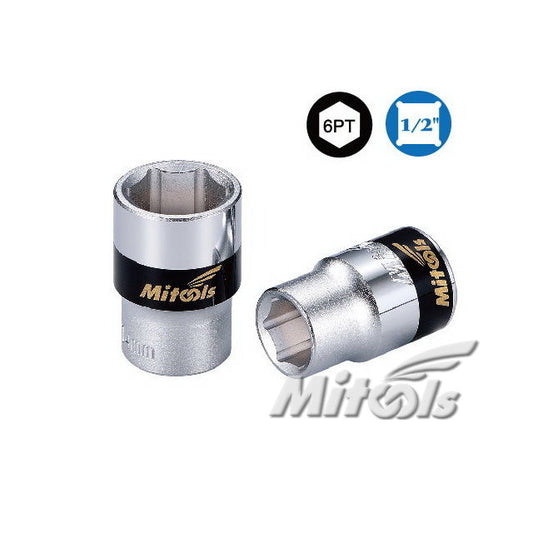 MITOOLS Socket Wrench 1/2" Sq. Dr. x 6 Points
