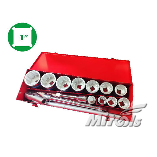 MITOOLS Socket Set 1" Square Drive x 12 Points