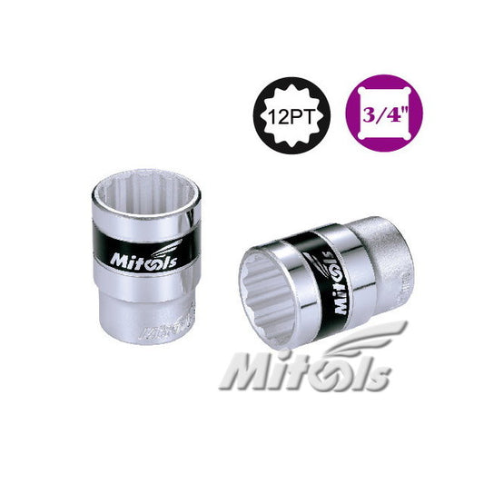 MITOOLS Socket Wrench 3/4" Square Drive x 12 Points