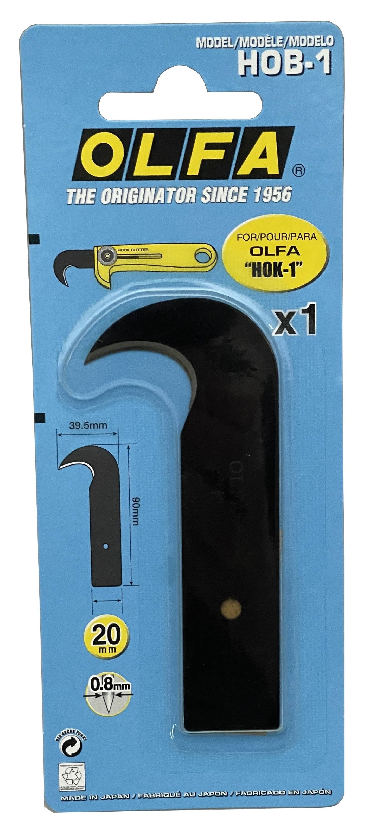 Olfa Heavy Duty Hook Cutter Blade HOB-1