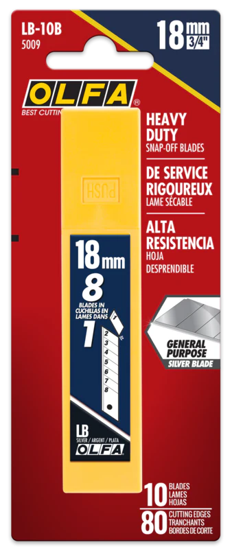 OLFA 18mm LB Silver Snap Blade LB-10B