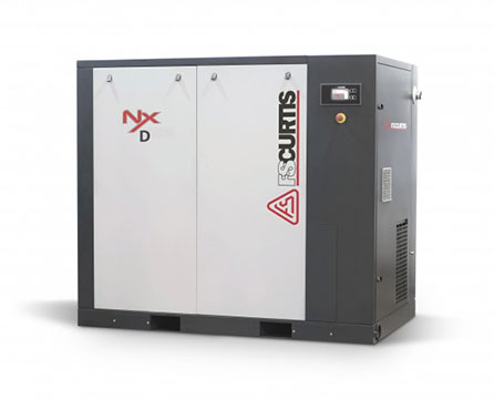 Fusheng Curtis Rotary Screw Air Compressor NxD W/out Tank 220V, 3 Phase