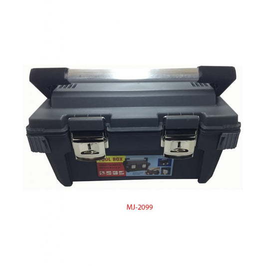 SHOWA Plastic Tool Box w/Tray Metal latches, aluminum handle