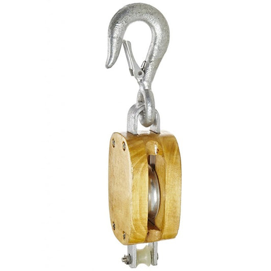 SHOWA Wooden Block for Nylon/Abaca Rope Single w/Hook