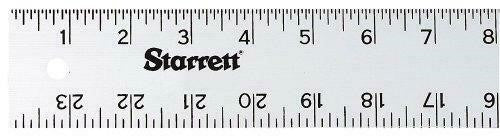 STARRETT Aluminum Straight Edge Rule