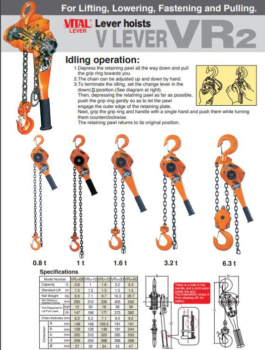 Vital Manual Lever Block