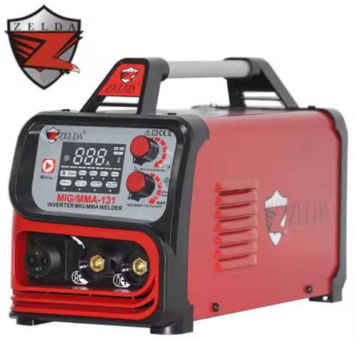 ZELDA MIG/MMA-131 Welder IGBT Mig Welder for Carbon Steel Gas/gas less Invert Welding Machine 4 in 1